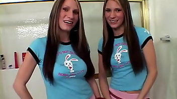 Twins Teen Brunette Masturbation 