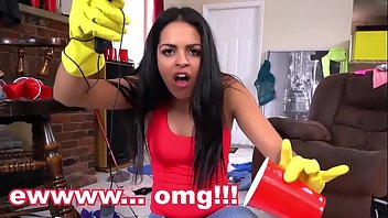 Maid Hardcore Latina Blowjob Brunette 